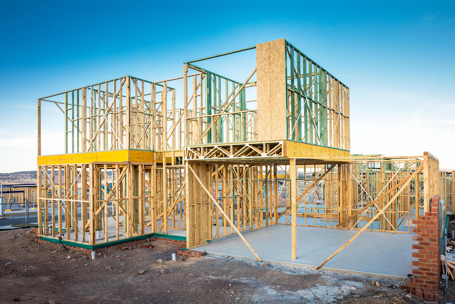 house frames carpentry for residential and commercial building development